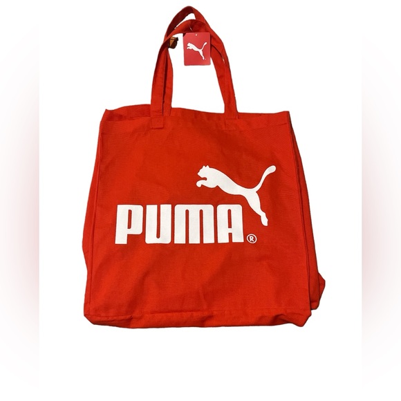 Puma Bags Puma Logo Toteorange White Unisex Poshmark